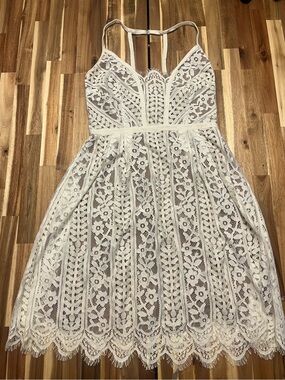 Anthropologie/Plenty by Tracy Reese lace white dress